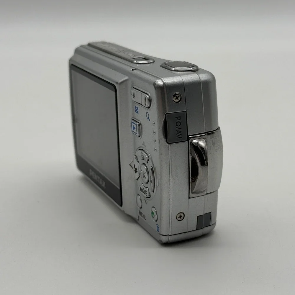 Pentax Optio M20 Digital Camera 7.0MP Silver 3x Zoom Vintage Y2K Digicam TESTED